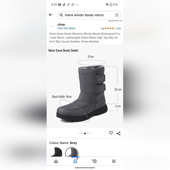 Men's winter boot brand new size 43 or us size 10 - Picture 7 of 10